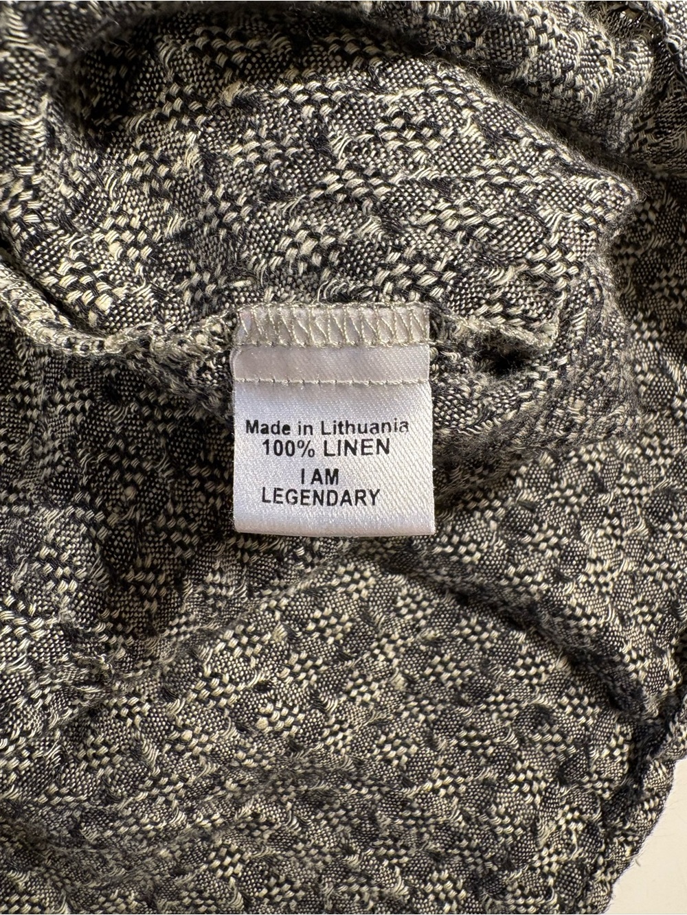 Flax Gray Textured Button-Front Relaxed Jacket - Picture 7 of 9